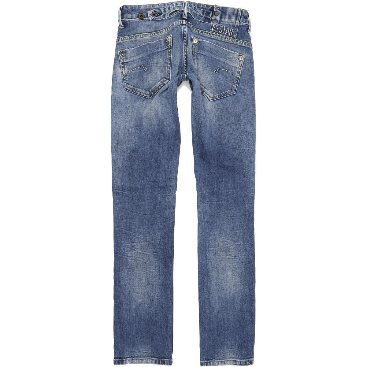 G-Star Women Blue Straight Regular Stretch Jeans W26 L32