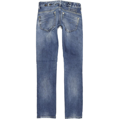 G-Star Women Blue Straight Regular Stretch Jeans W26 L32