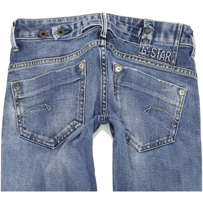 G-Star Women Blue Straight Regular Stretch Jeans W26 L32
