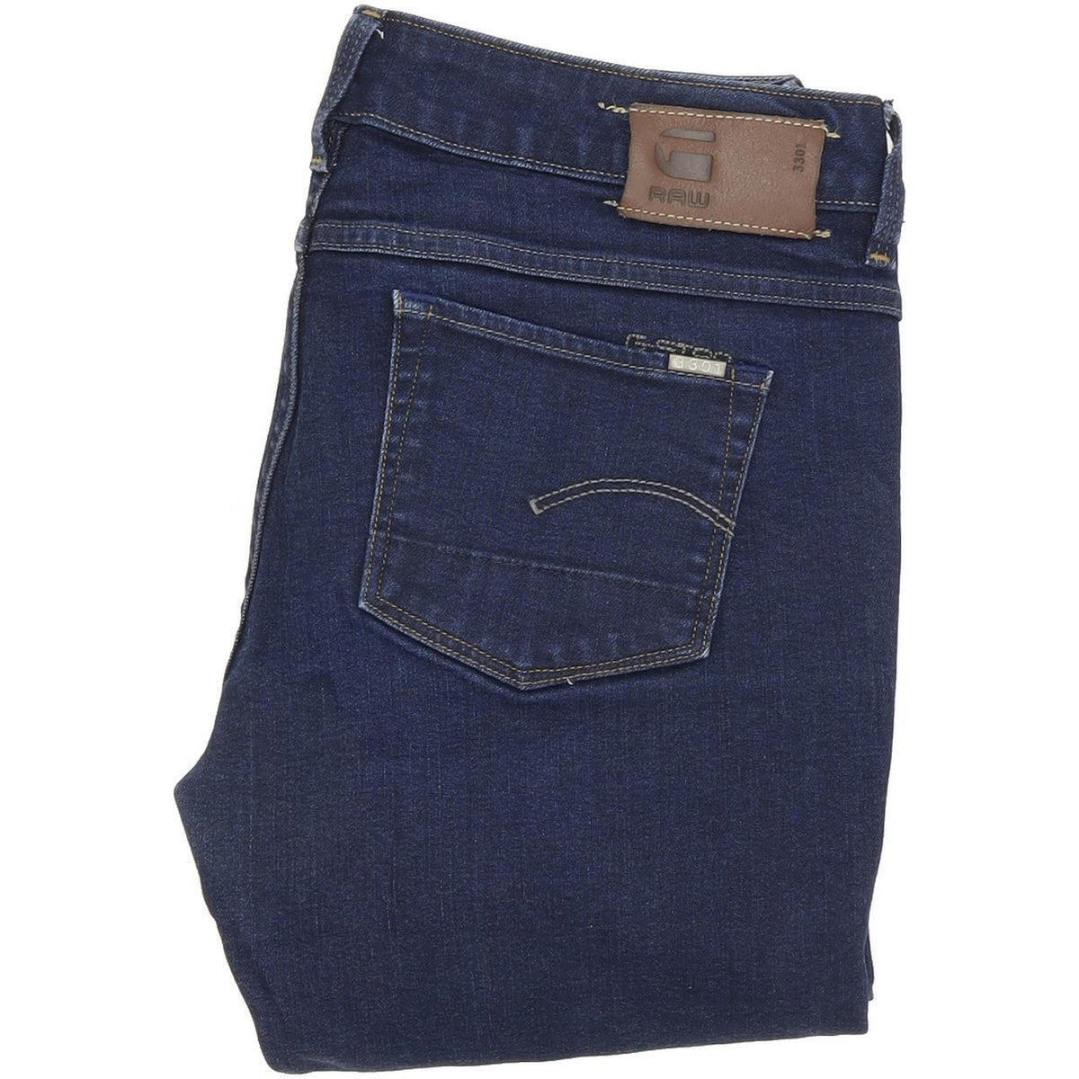 G-Star 3301 Women Blue Bootcut Regular Stretch Jeans W29 L26