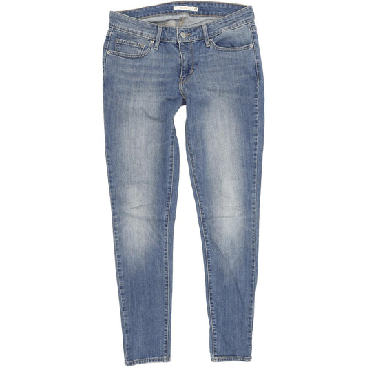 Levi's 711 Women Blue Skinny Slim Stretch Jeans W28 L30