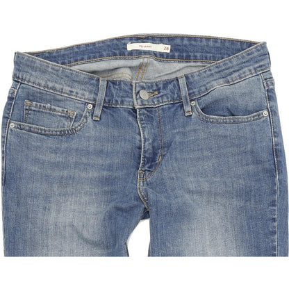 Levi's 711 Women Blue Skinny Slim Stretch Jeans W28 L30