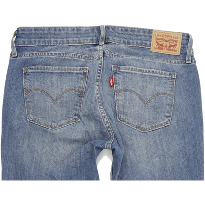 Levi's 711 Women Blue Skinny Slim Stretch Jeans W28 L30