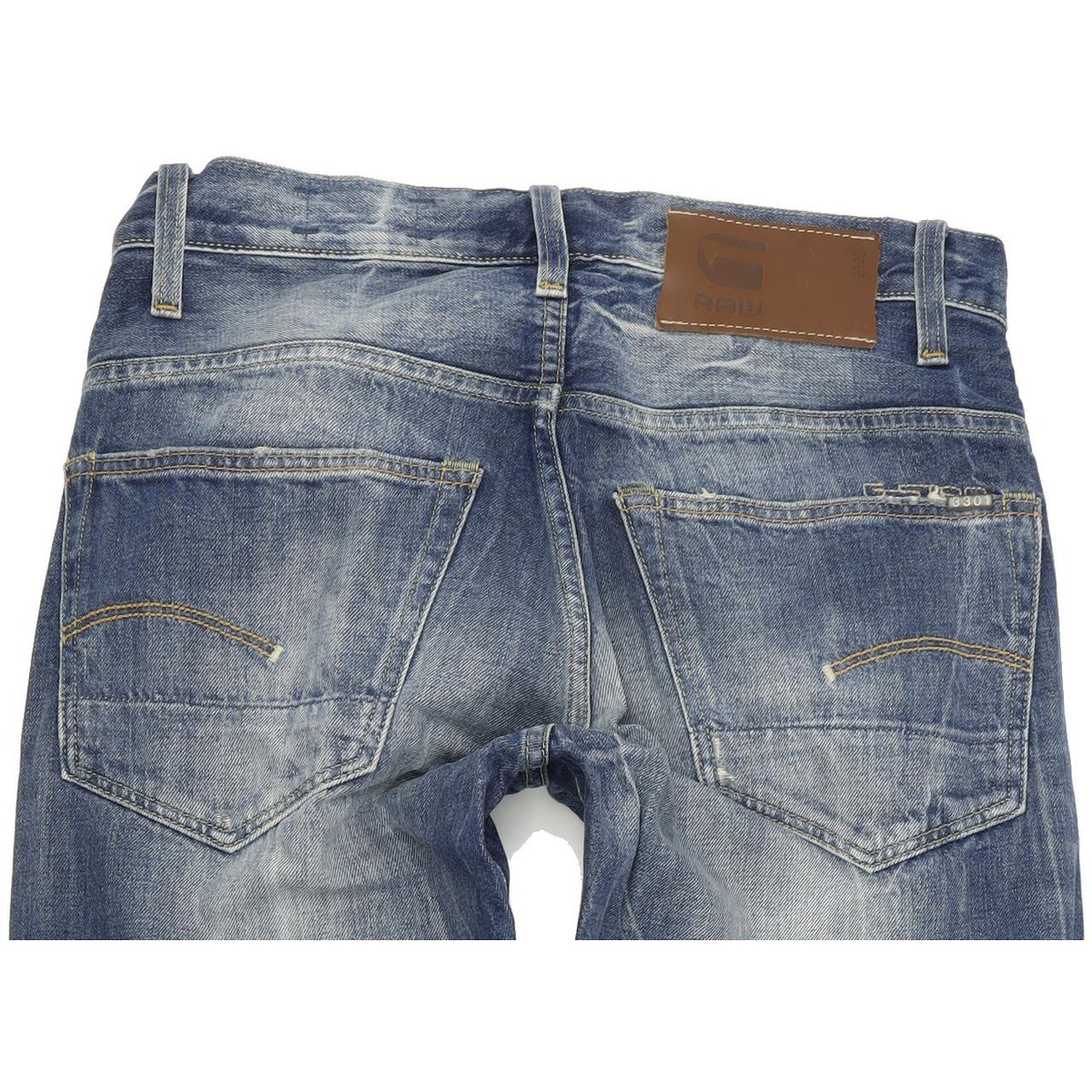 G-Star 3301 Women Blue Straight Regular Jeans W28 L32