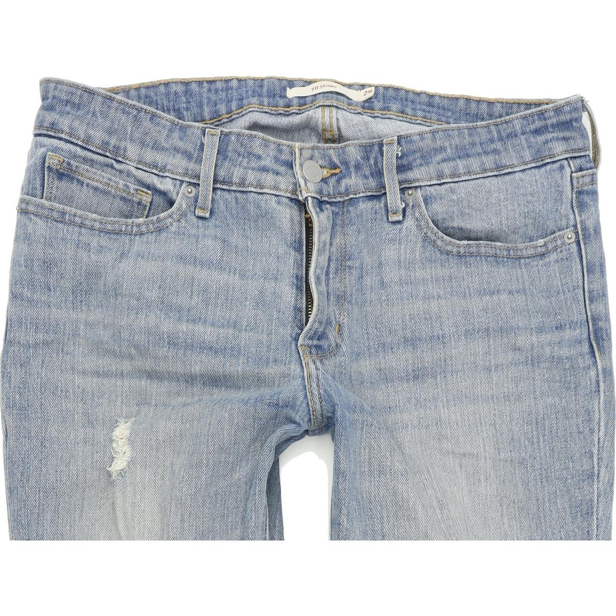 Levi's 711 Women Blue Skinny Slim Stretch Jeans W29 L32