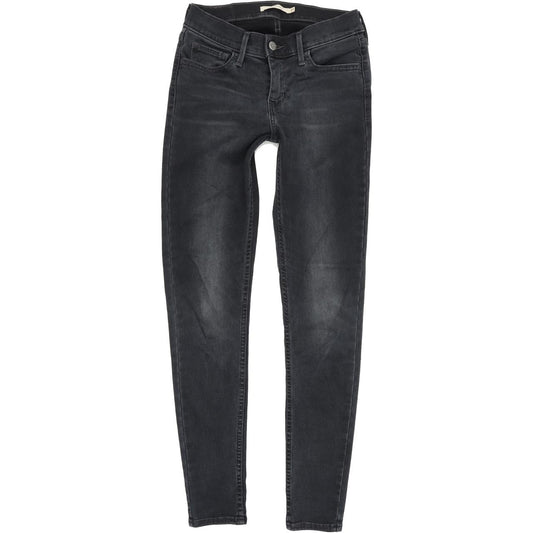 Levi's 710 Women Blue Skinny Slim Stretch Jeans W27 L30