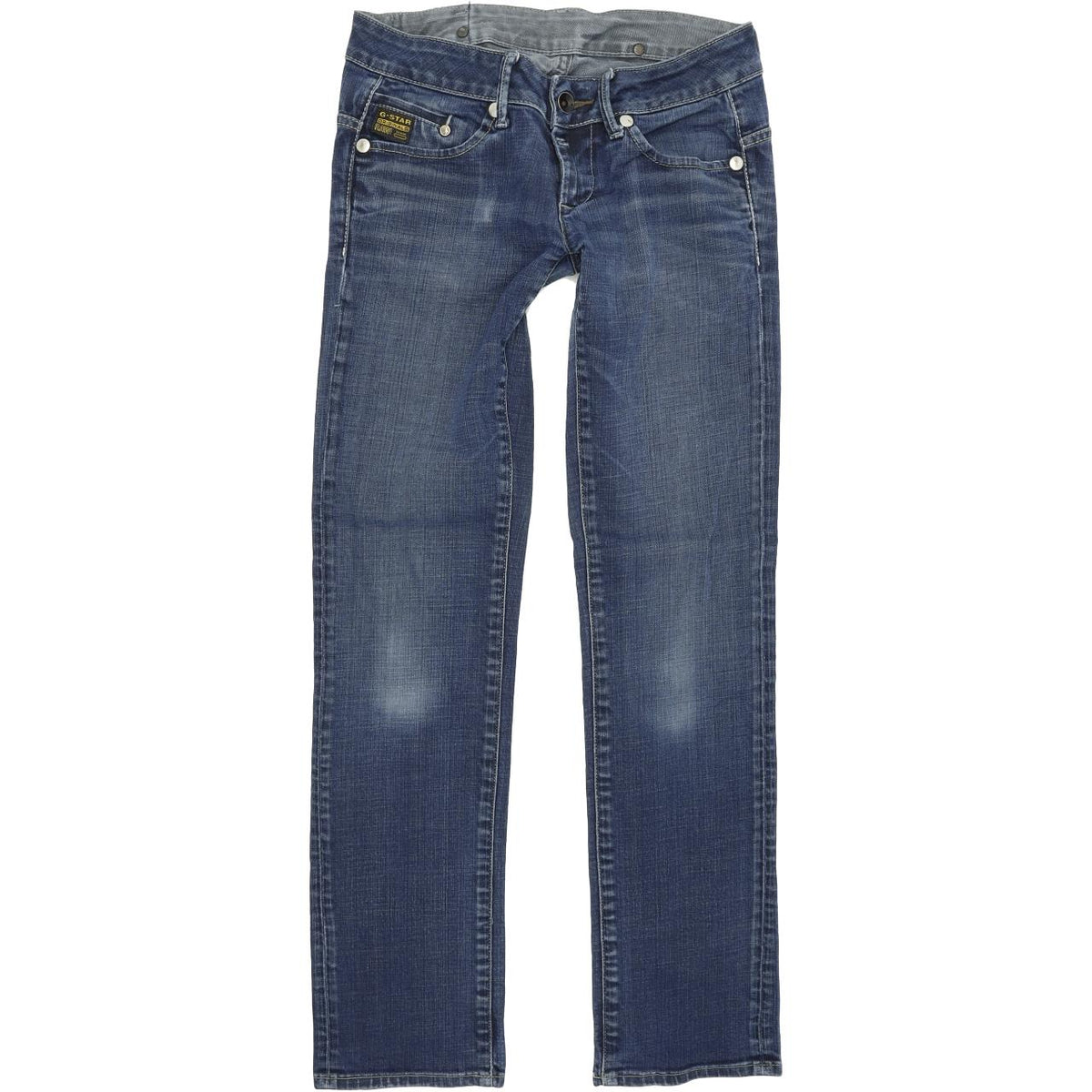 G-Star Midge Women Blue Straight Regular Stretch Jeans W28 L31