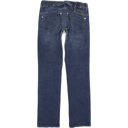 G-Star Midge Women Blue Straight Regular Stretch Jeans W28 L31