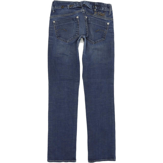 G-Star Midge Women Blue Straight Regular Stretch Jeans W28 L31