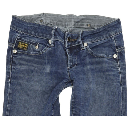 G-Star Midge Women Blue Straight Regular Stretch Jeans W28 L31