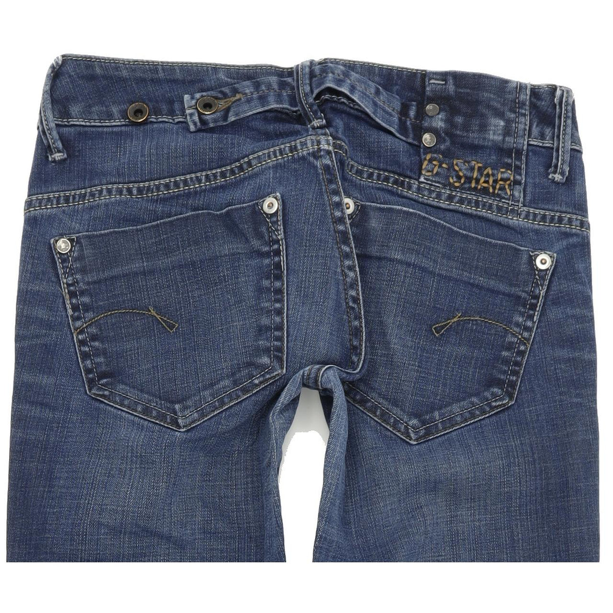 G-Star Midge Women Blue Straight Regular Stretch Jeans W28 L31