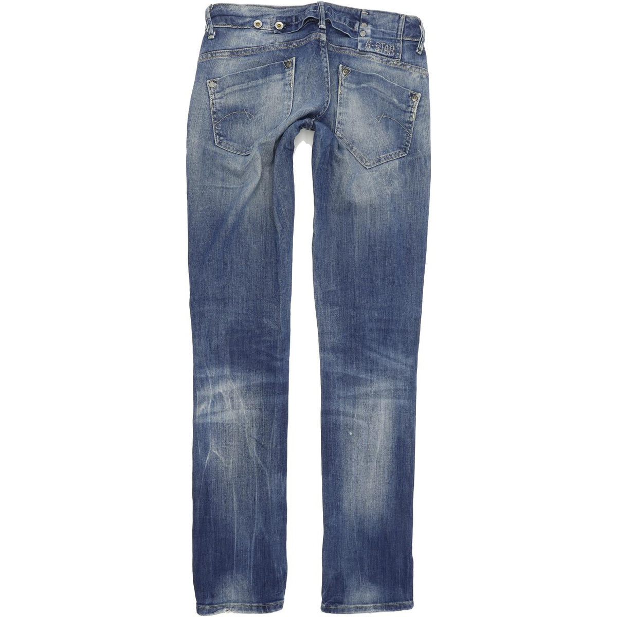 G-Star Women Blue Straight Regular Stretch Jeans W26 L34