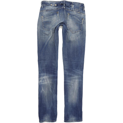 G-Star Women Blue Straight Regular Stretch Jeans W26 L34