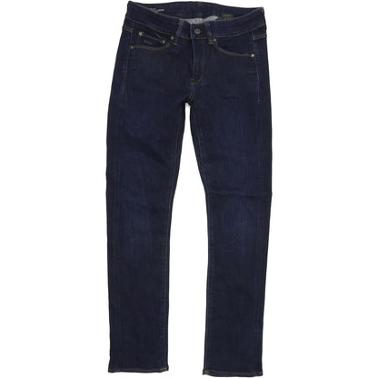 G-Star 3301 Contour Women Blue Straight Slim Stretch Jeans W27 L30