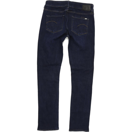 G-Star 3301 Contour Women Blue Straight Slim Stretch Jeans W27 L30