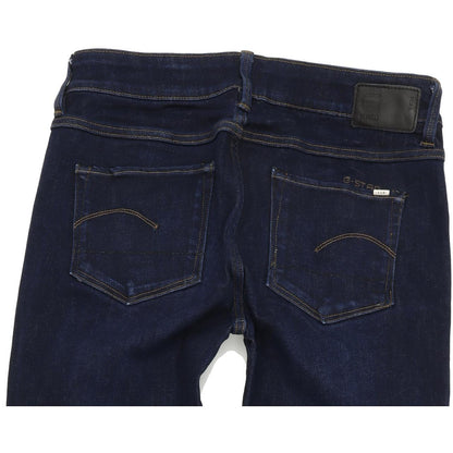 G-Star 3301 Contour Women Blue Straight Slim Stretch Jeans W27 L30