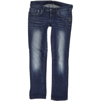 G-Star Women Blue Straight Regular Stretch Jeans W28 L30
