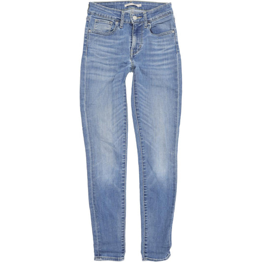Levi's 721 Women Blue Skinny Slim Stretch Jeans W25 L30