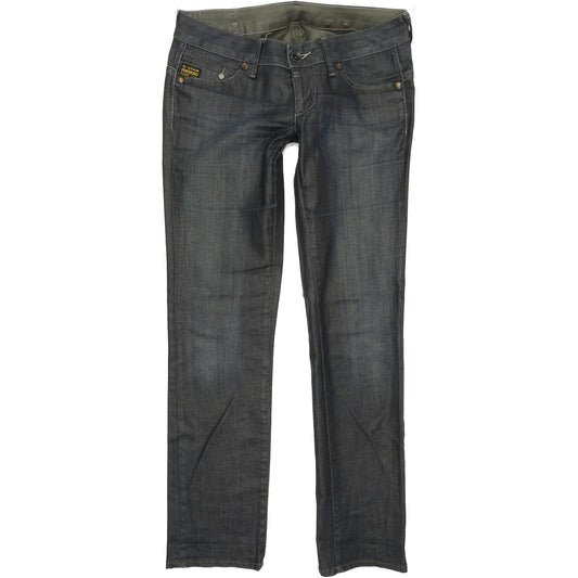 G-Star Midge Women Blue Straight Regular Stretch Jeans W28 L32