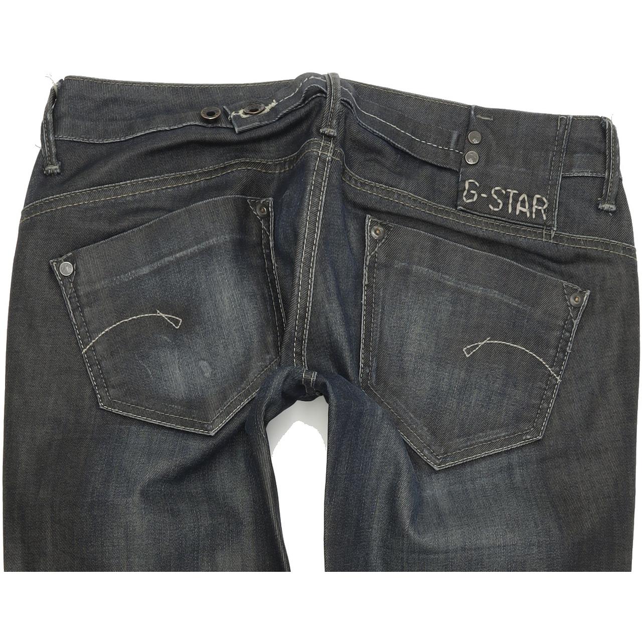 G-Star Midge Women Blue Straight Regular Stretch Jeans W28 L32