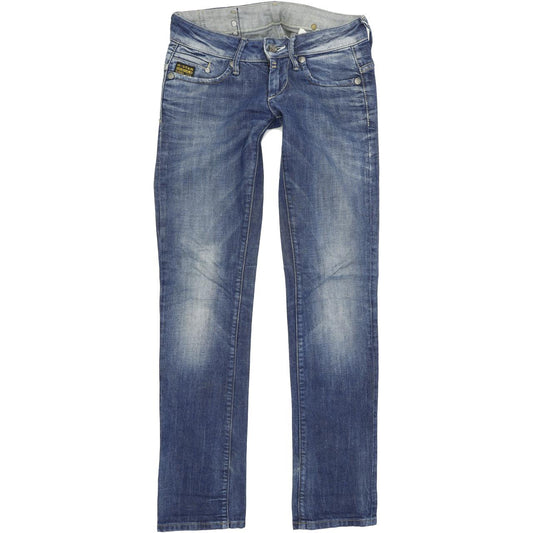 G-Star Midge Women Blue Straight Regular Stretch Jeans W26 L32