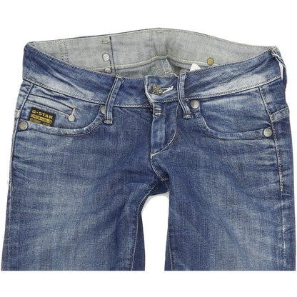 G-Star Midge Women Blue Straight Regular Stretch Jeans W26 L32