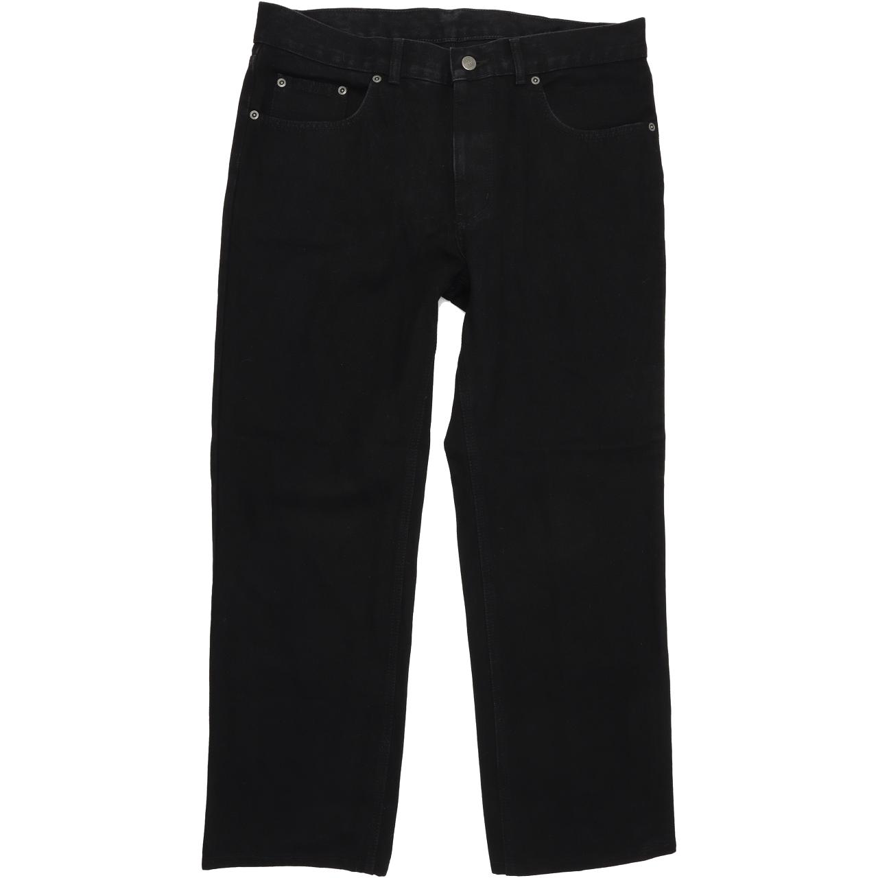 Pioneer Rando Men Black Straight Regular Stretch Jeans W36 L29