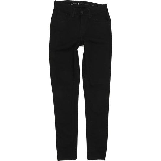 Levi's High Rise Women Black Skinny Slim Stretch Jeans W25 L31