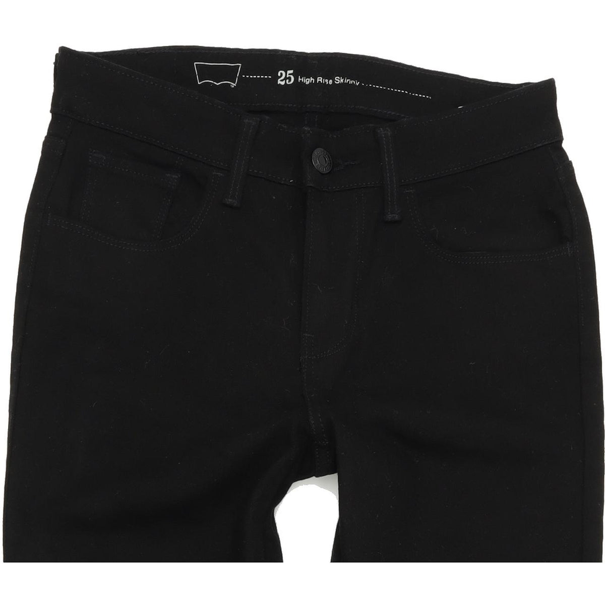 Levi's High Rise Women Black Skinny Slim Stretch Jeans W25 L31
