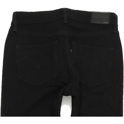 Levi's High Rise Women Black Skinny Slim Stretch Jeans W25 L31