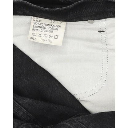 Wrangler Kansas Men Black Straight Regular Jeans W36 L32