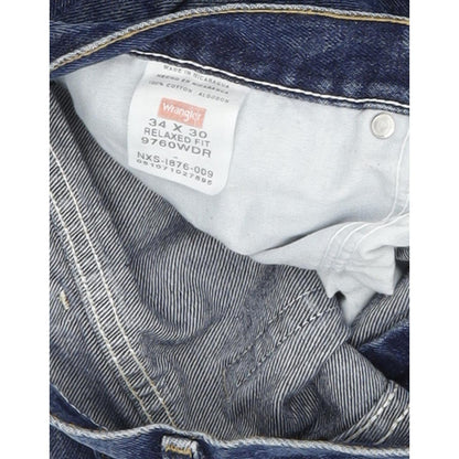 Wrangler Men Blue Straight Regular Jeans W34 L30