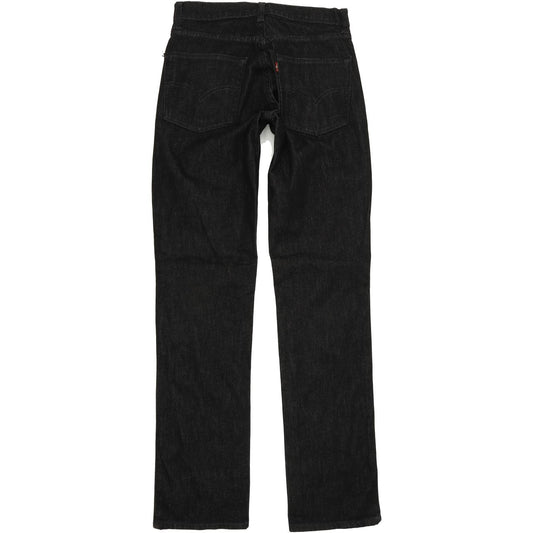Levi's 595 Men Black Straight Regular Stretch Jeans W28 L32
