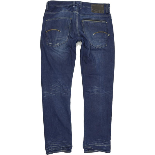 G-Star Attacc Men Blue Straight Regular Jeans W34 L32