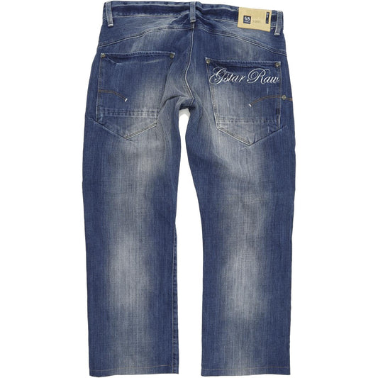 G-Star New Ruger Men Blue Straight Regular Jeans W36 L28
