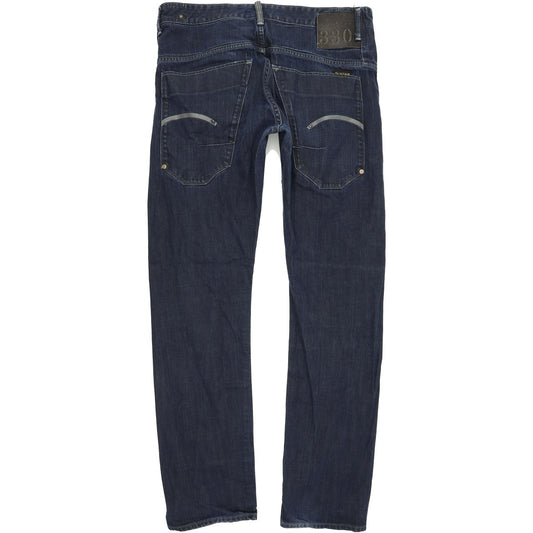 G-Star Structor Men Blue Straight Slim Jeans W34 L34