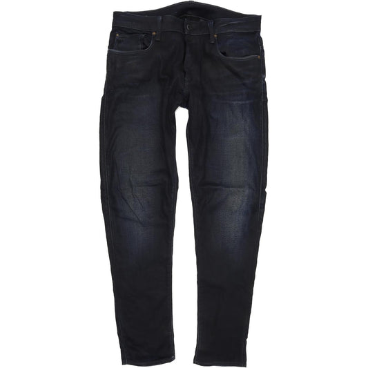 G-Star 3301 Men Blue Skinny Slim Stretch Jeans W32 L32