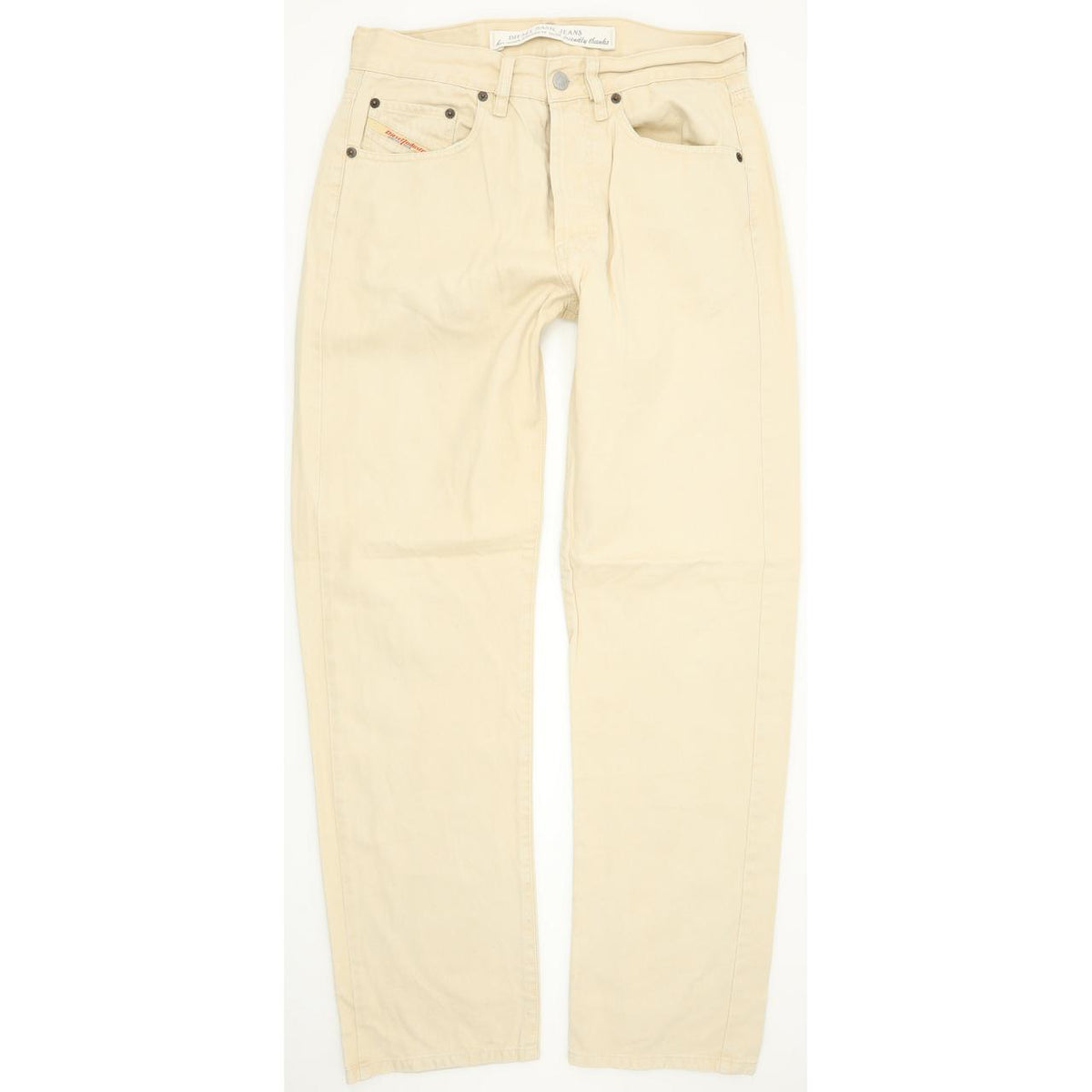 Diesel Cheyenne Men Beige Straight Relaxed Jeans W30 L31
