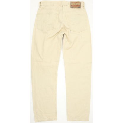 Diesel Cheyenne Men Beige Straight Relaxed Jeans W30 L31