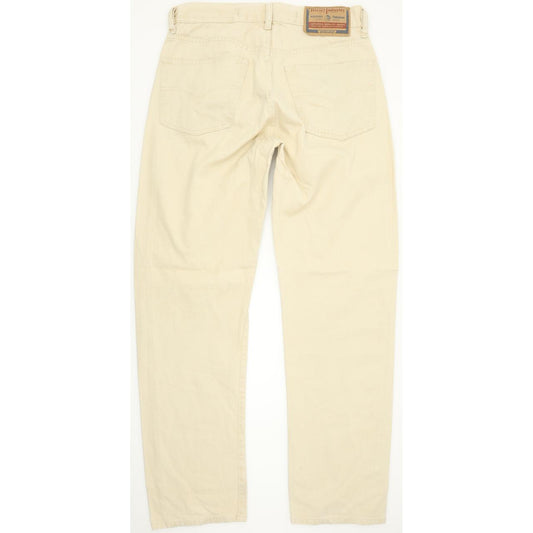 Diesel Cheyenne Men Beige Straight Relaxed Jeans W30 L31