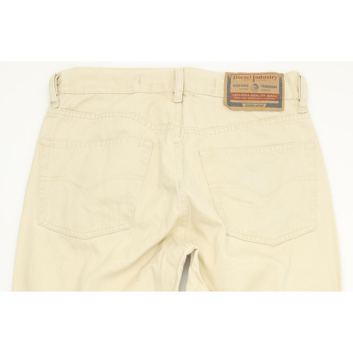 Diesel Cheyenne Men Beige Straight Relaxed Jeans W30 L31
