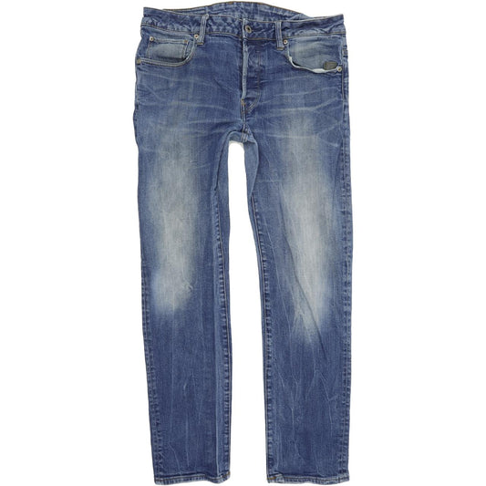 G-Star Revend Men Blue Straight Regular Jeans W33 L30