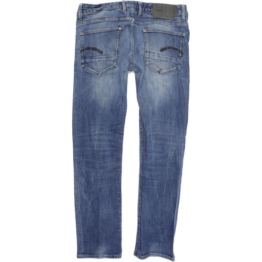 G-Star Revend Men Blue Straight Regular Jeans W33 L30