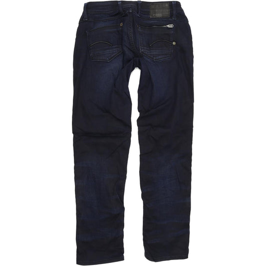 G-Star Women Blue Straight Regular Stretch Jeans W31 L30