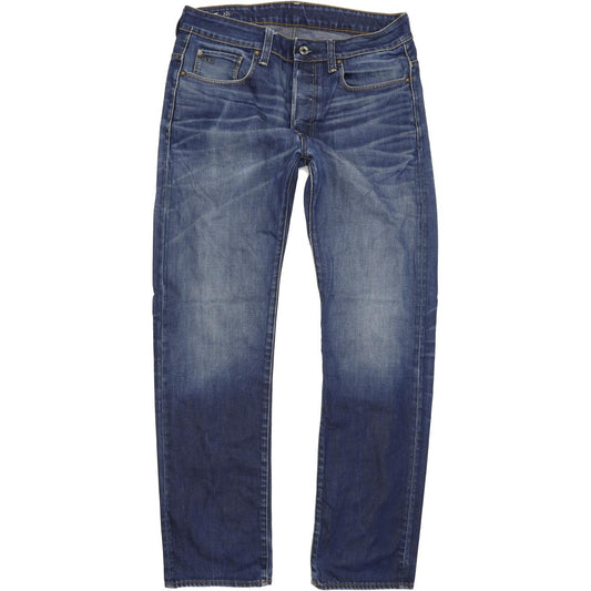 G-Star 3301 Men Blue Straight Regular Jeans W32 L33