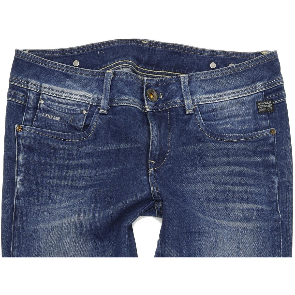 G-Star New Ford Women Blue Straight Regular Stretch Jeans W31 L32
