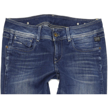 G-Star New Ford Women Blue Straight Regular Stretch Jeans W31 L32
