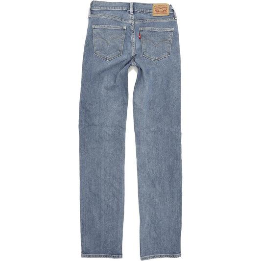 Levi's 314 Shapping Women Blue Straight Regular Stretch Jeans W25 L32