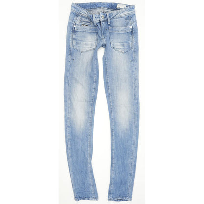 G-Star Low T Women Blue Skinny Slim Stretch Jeans W25 L32
