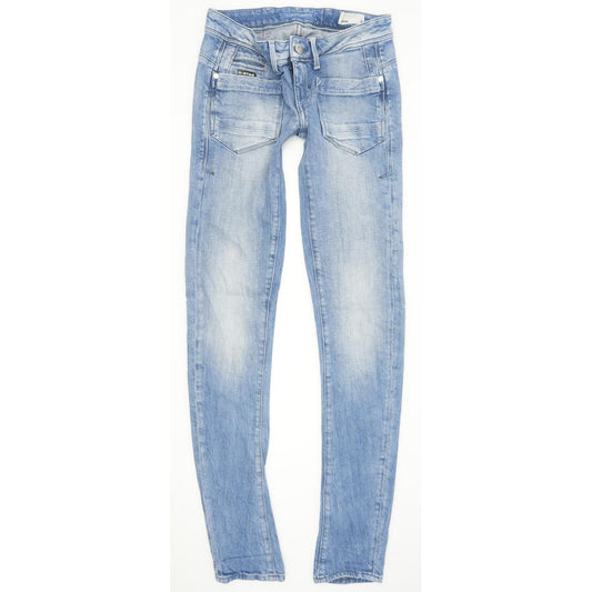 G-Star Low T Women Blue Skinny Slim Stretch Jeans W25 L32